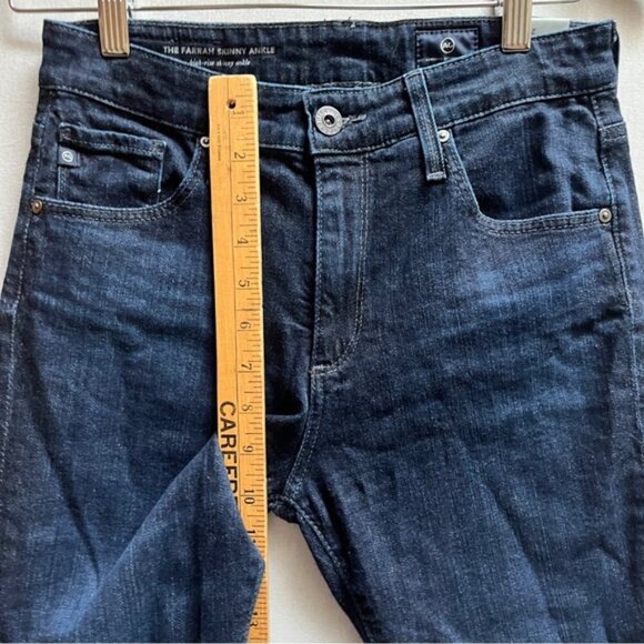 Ag Adriano Goldschmied Farrah High rise Blue Skinny Ankle Jeans Sz 26R - Picture 11 of 13